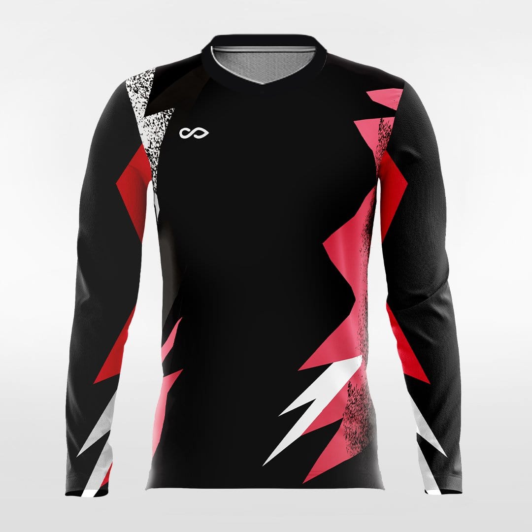 Light and Shadow ¢ñ - Customized Men's Sublimated Long Sleeve Football Jersey