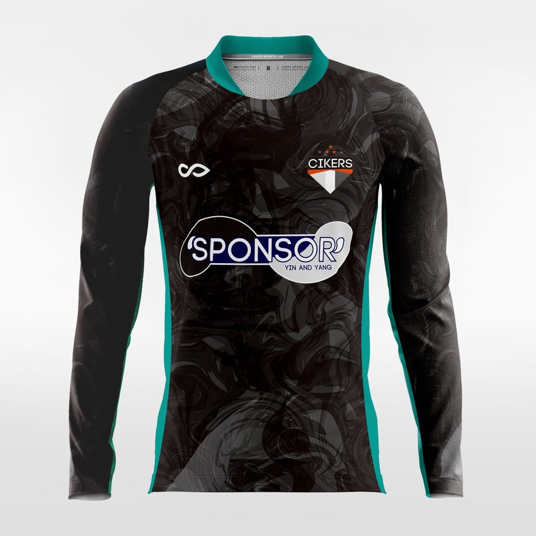 YIN AND YANG - Customized Men's Sublimated Long Sleeve Football Jersey