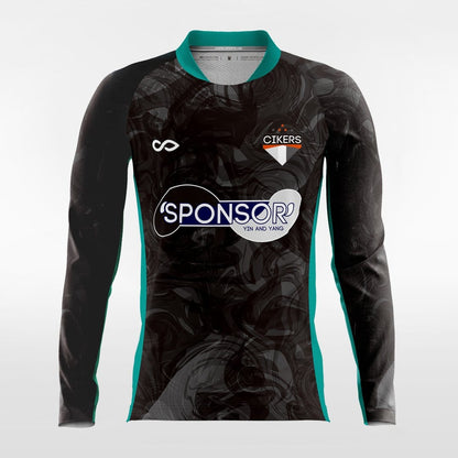 YIN AND YANG - Customized Men's Sublimated Long Sleeve Football Jersey