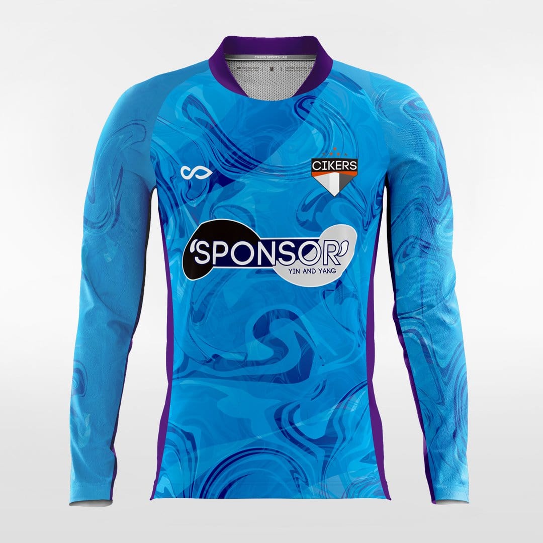 YIN AND YANG - Customized Men's Sublimated Long Sleeve Football Jersey