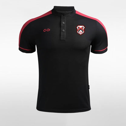 Adult Stand Collar Polo Shirt