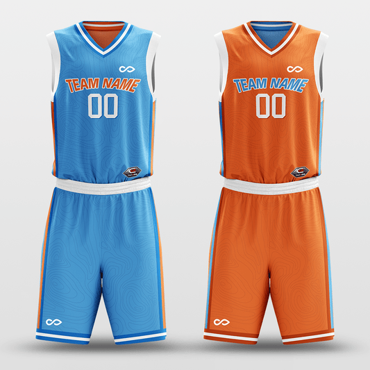 Lake - Customized Reversible Sublimated Basketball Set
