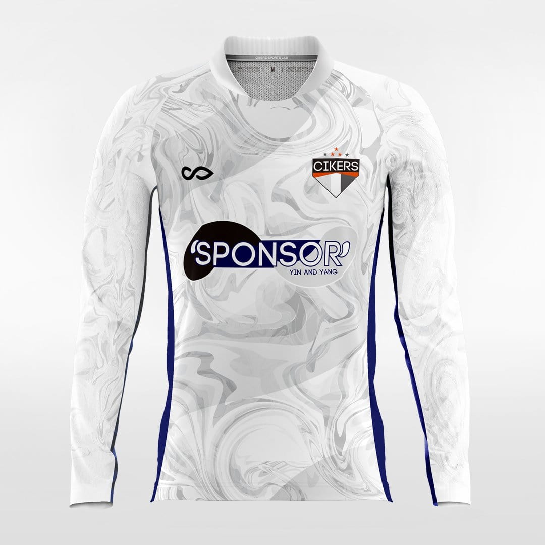 YIN AND YANG - Customized Men's Sublimated Long Sleeve Football Jersey