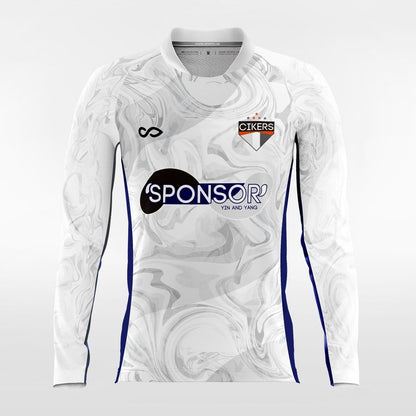 YIN AND YANG - Customized Men's Sublimated Long Sleeve Football Jersey