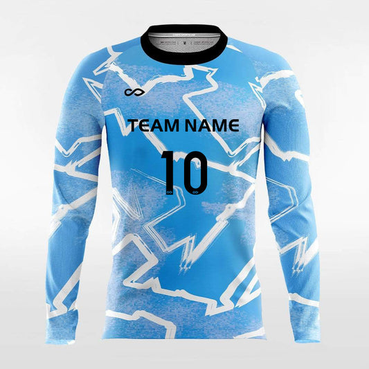Pop Camouflage 4 - Customized Men's Sublimated Long Sleeve Football Jersey