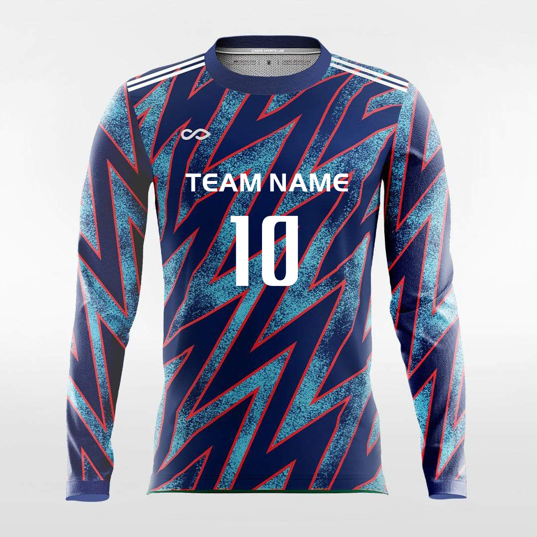 Pop Camouflage 2 - Customized Men's Sublimated Long Sleeve Football Jersey