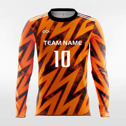 Pop Camouflage 2 - Customized Men's Sublimated Long Sleeve Football Jersey