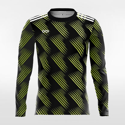 Retro 1 - Customized Men's Sublimated Long Sleeve Football Jersey