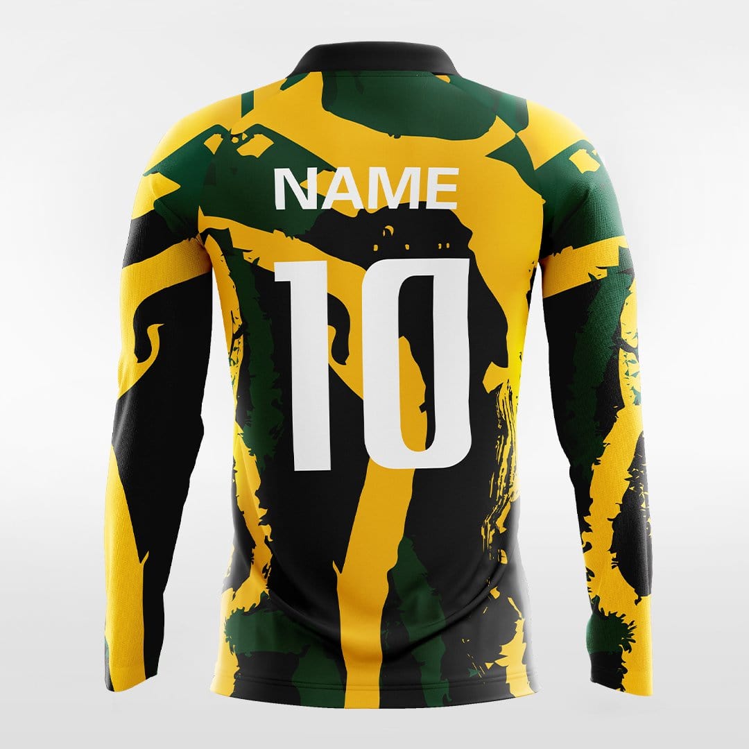 Pop Camouflage 1 - Customized Men's Sublimated Long Sleeve Football Jersey
