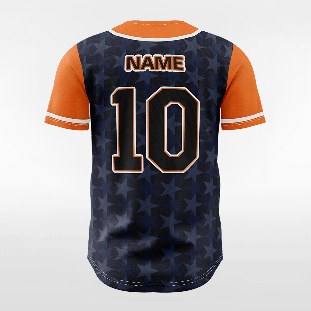Dark Star - Customized Men's Sublimated Button Down Baseball Jersey