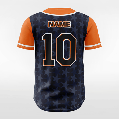 Dark Star - Customized Men's Sublimated Button Down Baseball Jersey