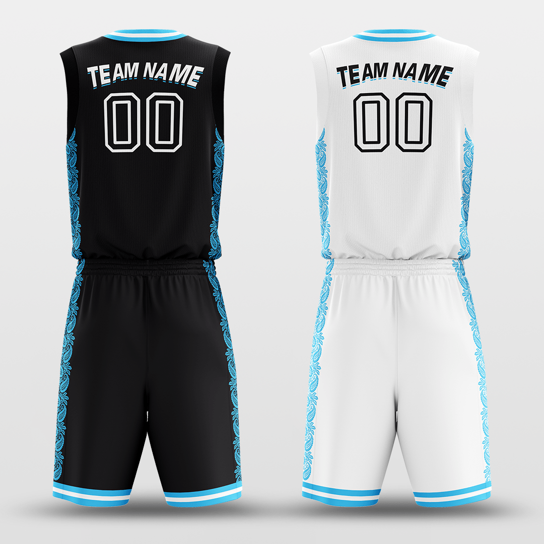 Ice Flower - Customized Reversible Sublimated Basketball Set