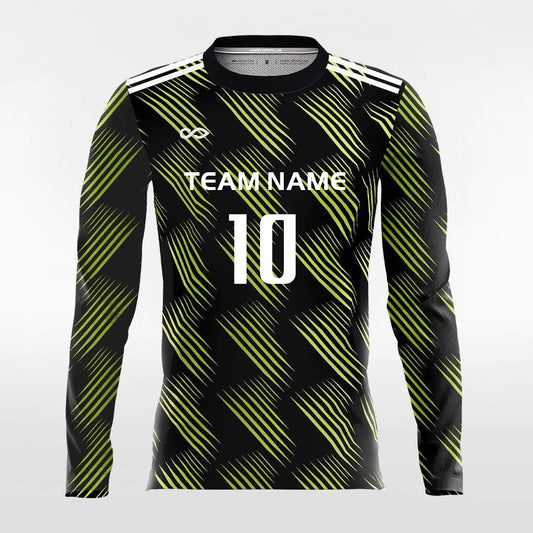Retro 1 - Customized Men's Sublimated Long Sleeve Football Jersey