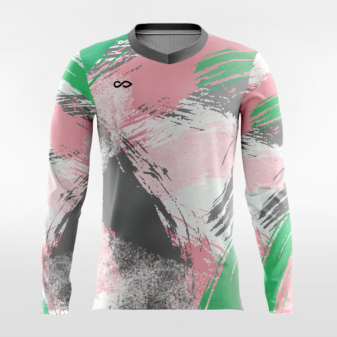 Pop Camouflage 5 - Customized Men's Sublimated Long Sleeve Football Jersey