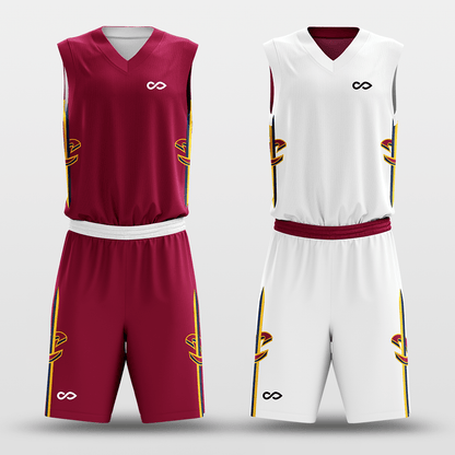 Classic55 - Customized Reversible Sublimated Basketball Set