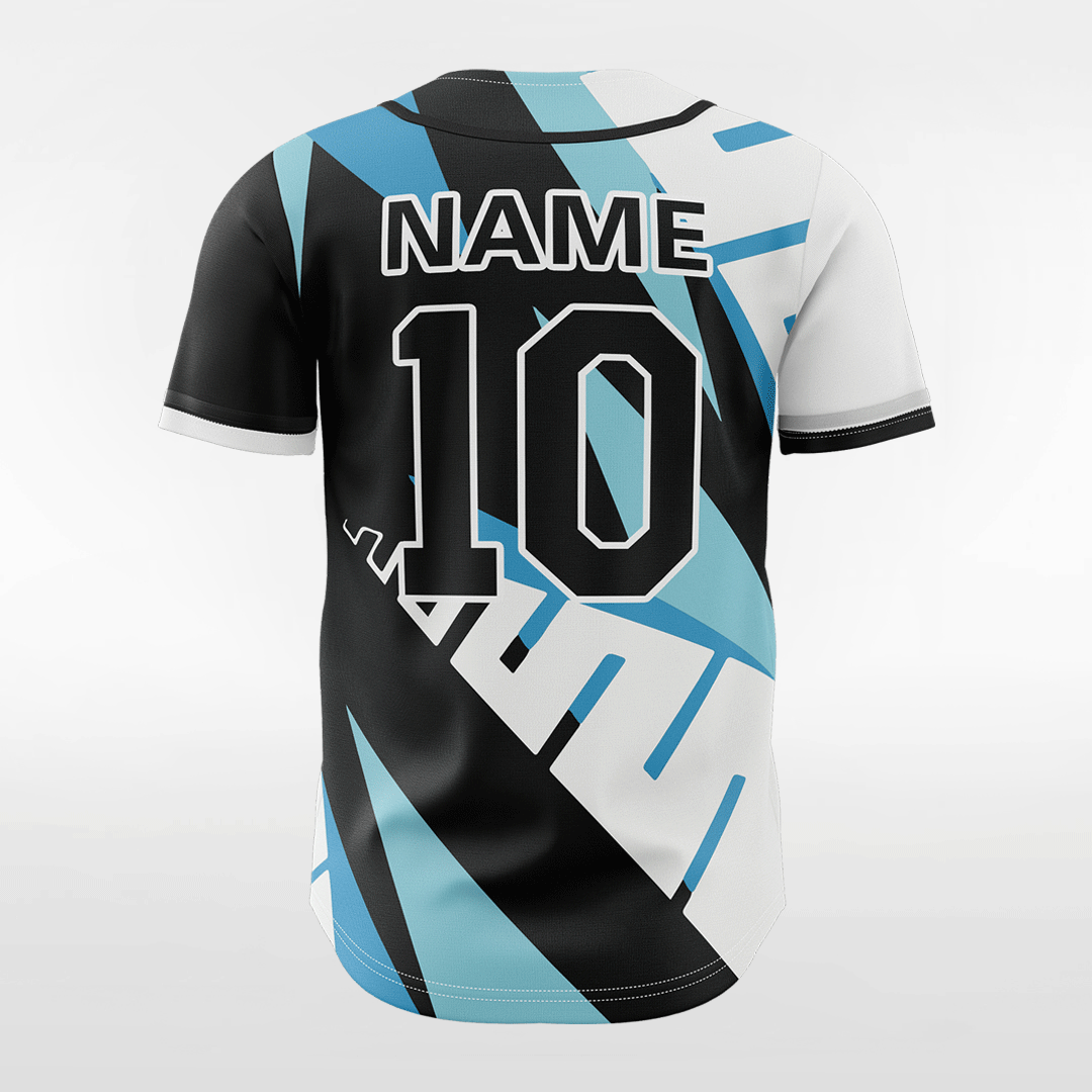 Top Speed - Customized Men's Sublimated Button Down Baseball Jersey