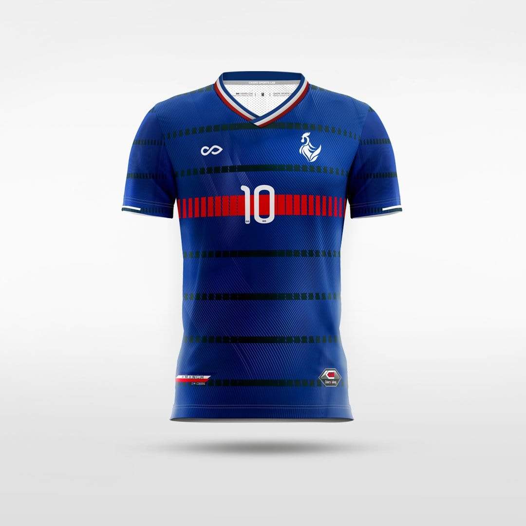 Team France - Customized Kid's Sublimated Football Jersey