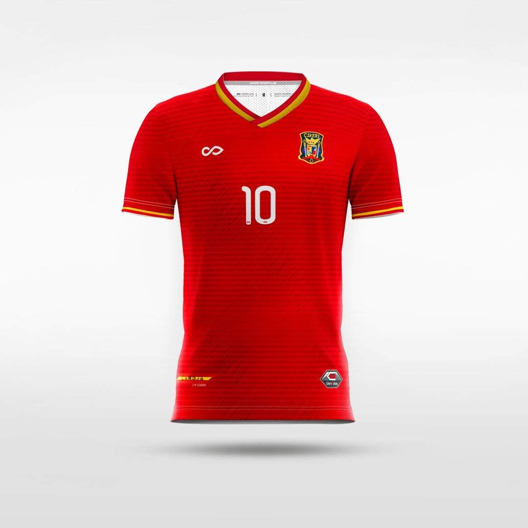 Team Spain - Customized Kid's Sublimated Football Jersey