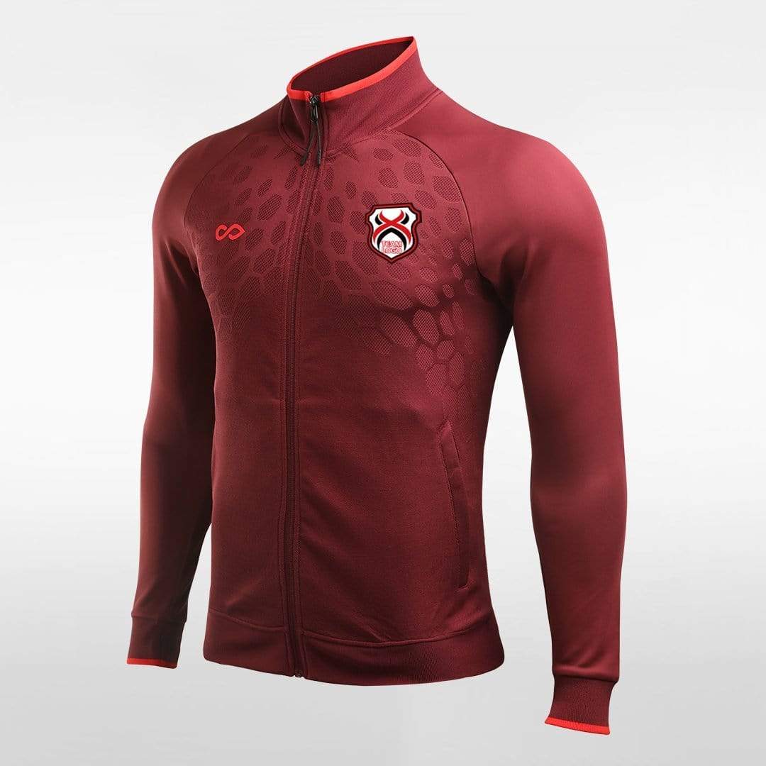 Customized Adult Jacquard Weave Full-Zip Jacket