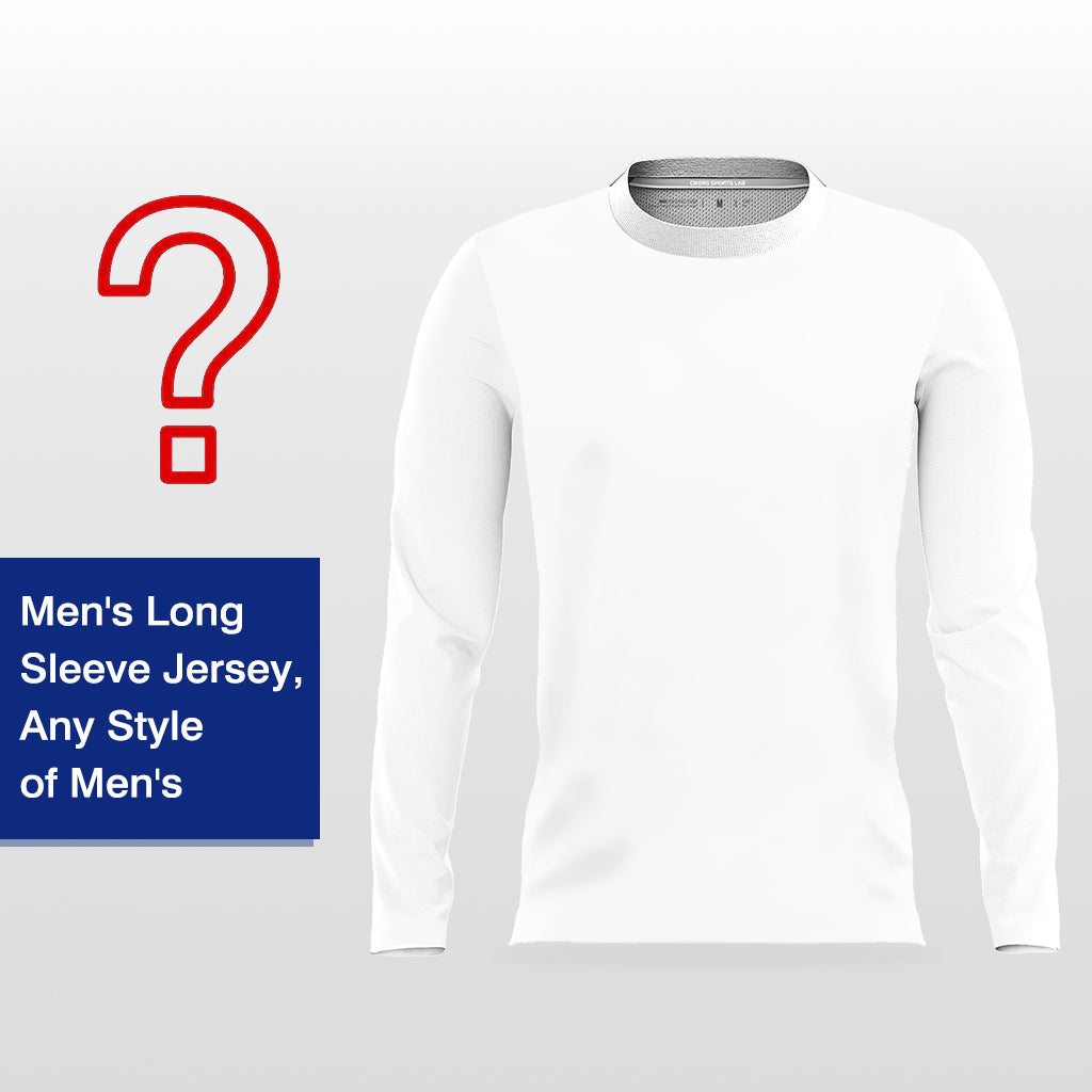 Any Style of Men's - Customized Men's Sublimated Long Sleeve Football Jersey