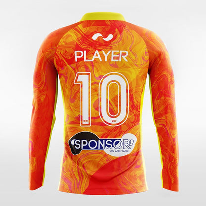 YIN AND YANG - Customized Men's Sublimated Long Sleeve Football Jersey