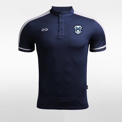Adult Stand Collar Polo Shirt