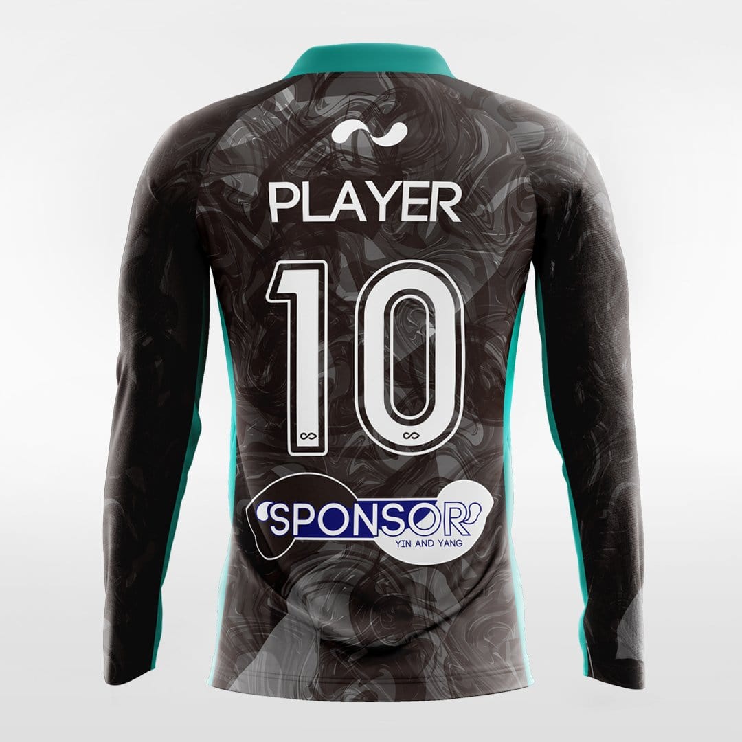 YIN AND YANG - Customized Men's Sublimated Long Sleeve Football Jersey