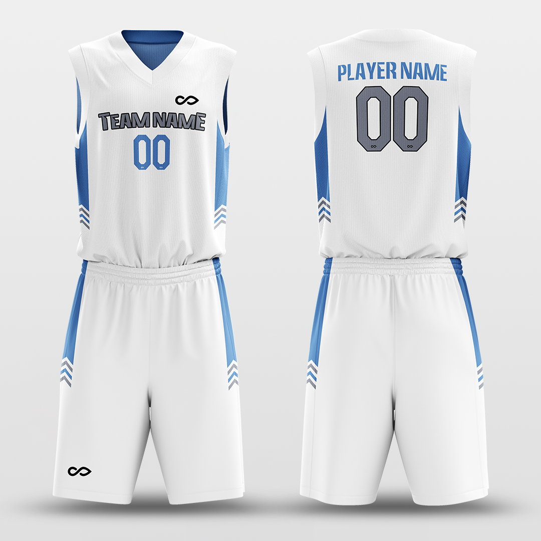 Lake Water - Customized Reversible Sublimated Basketball Set