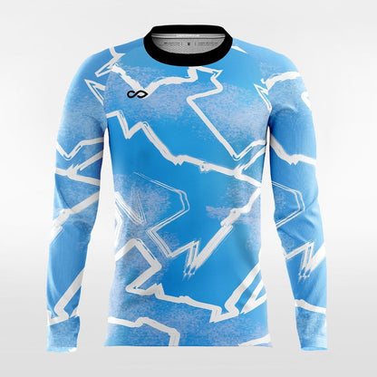 Pop Camouflage 4 - Customized Men's Sublimated Long Sleeve Football Jersey