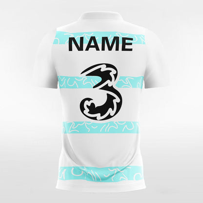 Sea Wave - Customized Men's Sublimated Football Jersey