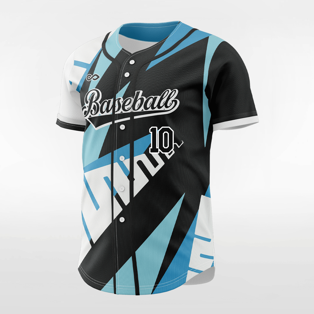 Top Speed - Customized Men's Sublimated Button Down Baseball Jersey