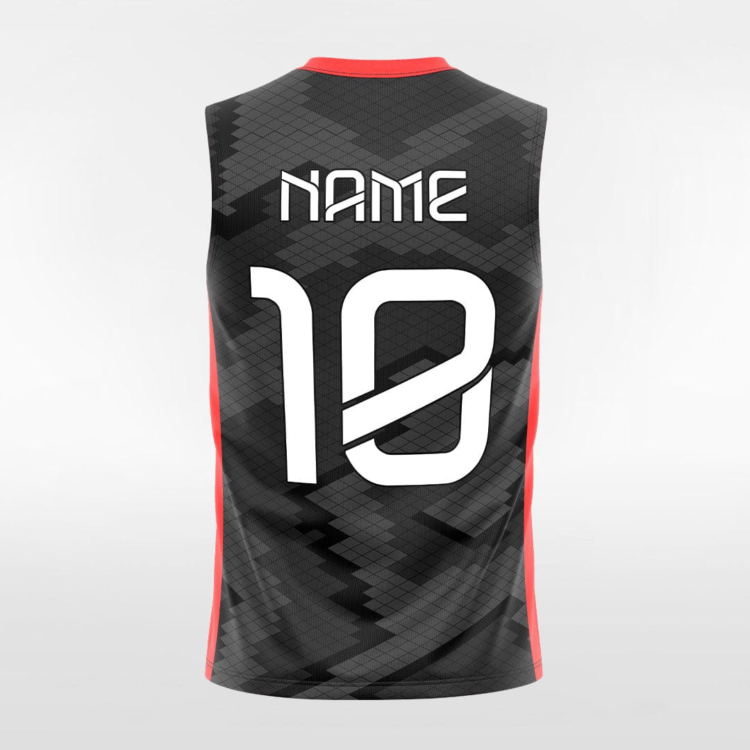 Mosaic Camouflage - Customized Men's Sublimated Sleeveless Football Jersey