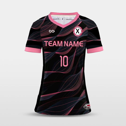 Streamer - Customized Women's Sublimated Football Jersey