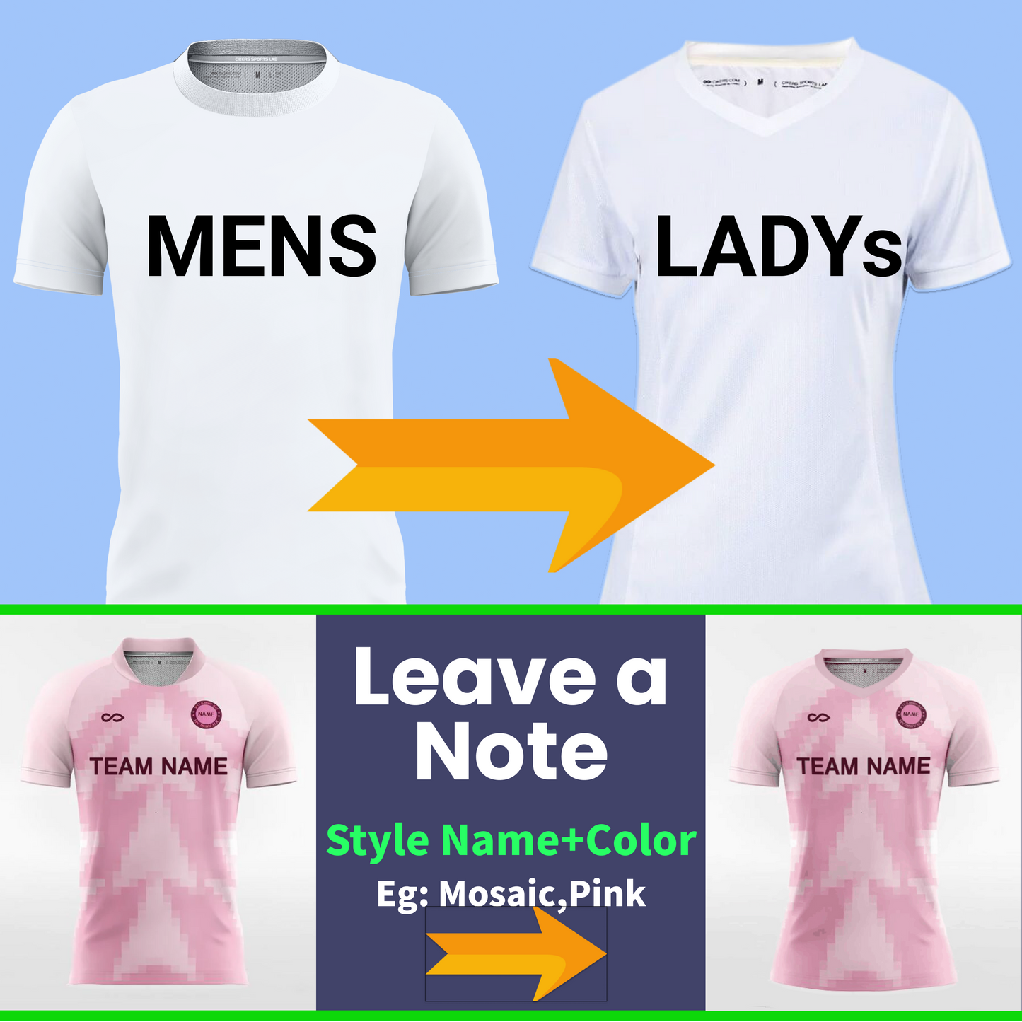 Men's Style for Women - Customized Women's Sublimated Football Jersey