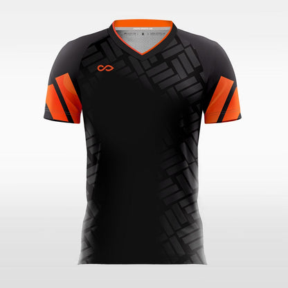 Tetris - Customized Men's Sublimated Football Jersey -Fluorescent