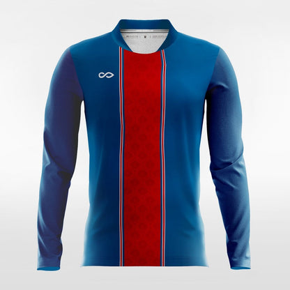Apollo - Customized Men's Sublimated Long Sleeve Football Jersey