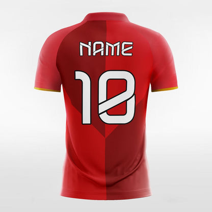 Red Heart - Customized Men's Sublimated Football Jersey